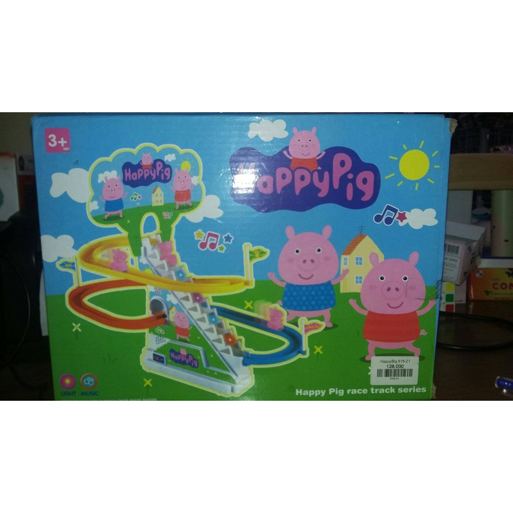 Bộ đồ chơi cầu trượt leo thang cho bé phiên bản Heo Peppa ngộ nghĩnh
