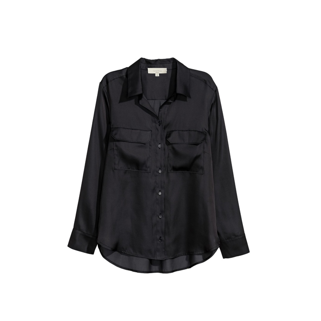 Áo sơ mi Satin pocket shirt Celebshop Edition xuất Hàn dành cho Nữ