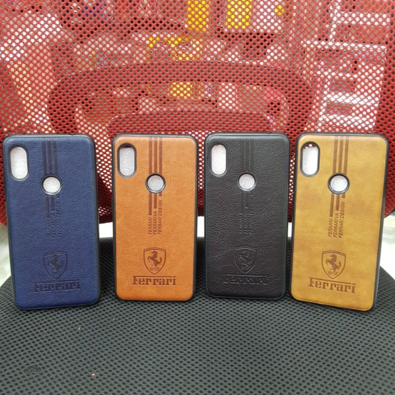 Ốp Xiaomi Redmi Note 6pro dẻo kiểu da in logo