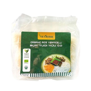 Bún tươi hữu cơ sấy khô Vietsuisse 1 bịch 15 gói 70g
