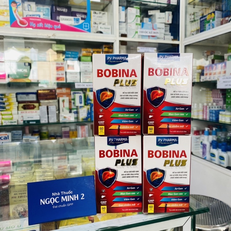 ✅ [Chính Hãng] Bobina Plus (hộp 60 viên)-L -Arginine Diệp hạ châu -Bồ bồ -Actiso  - tăng cường chức năng gan -Phúc Vinh