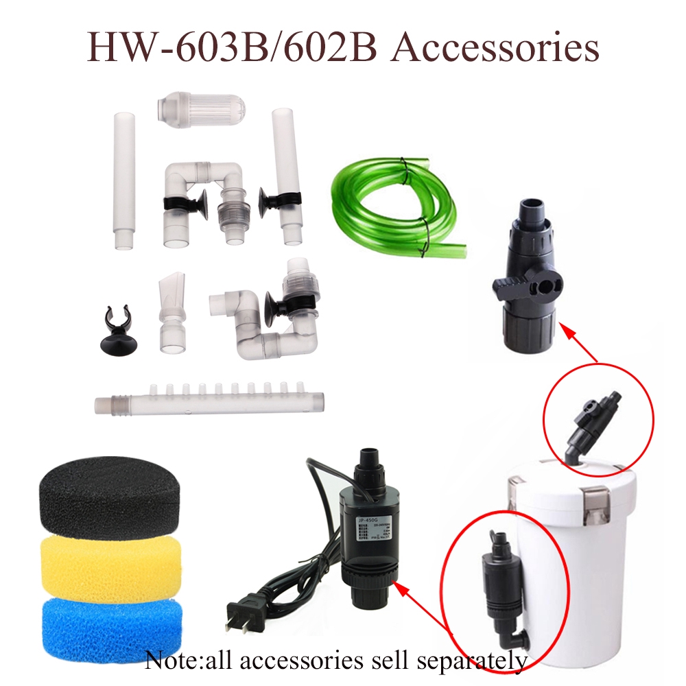 Phụ kiện dụng cụ lọc HW-602B/ HW-603B chuyên dụng tiện lợi dành cho bể cá cảnh