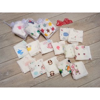 Set 10 khăn sữa aden túi quà