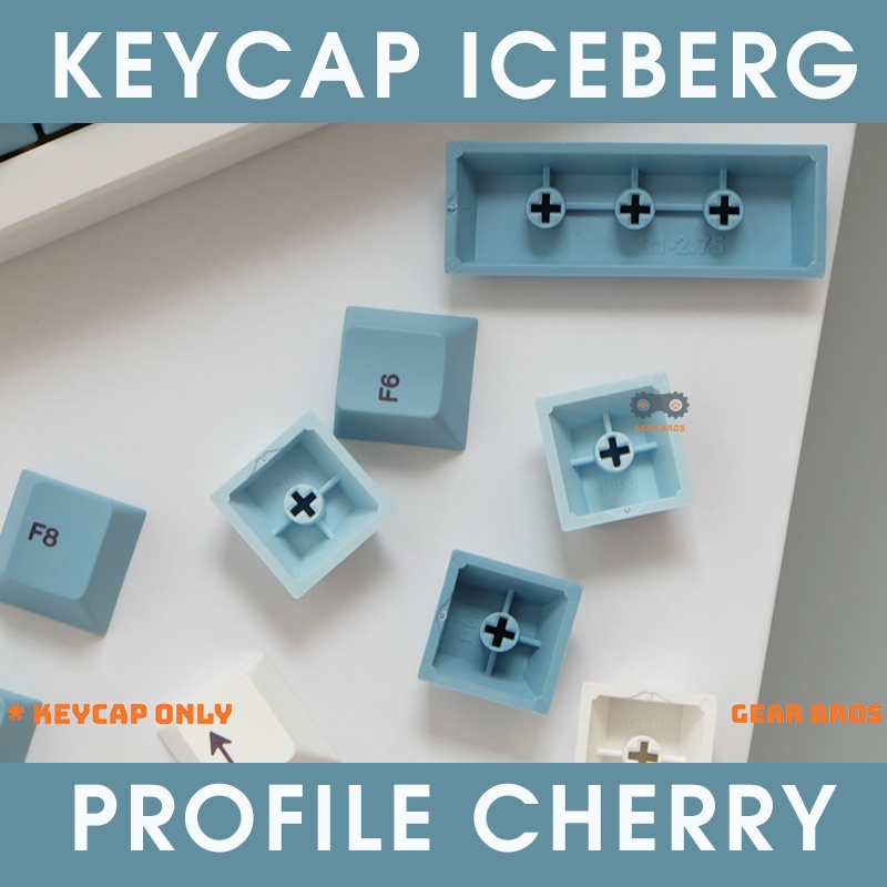 Keycap Iceberg Cho Bàn Phím Cơ Chất Liệu Thick PBT Cherry Profile In Dyesub 142 Phím | Gearbros