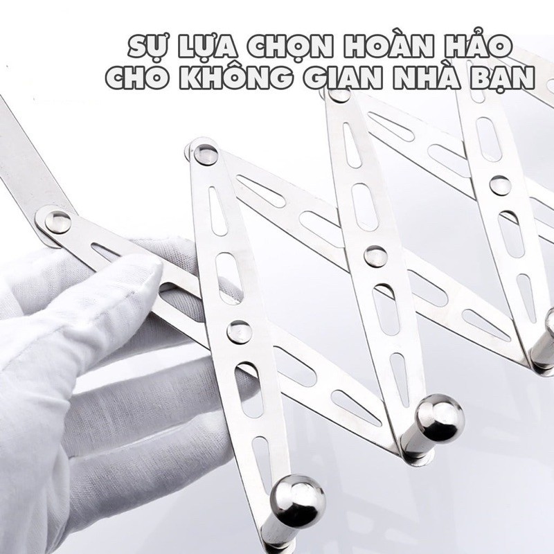 móc treo đồ inox hình ziczac sau cửa chắn chắn treo mũ áo quần