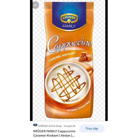 Krueger Family Caramel Cappuccino 500gCappuccino caramel giòn