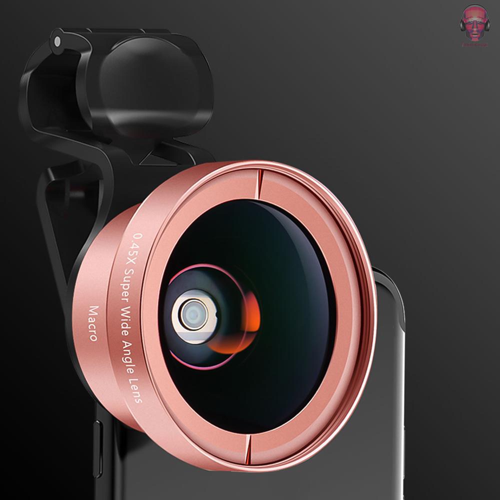 AUDI   Cell Phone 2 in 1 Clip-on Camera Lens Kit 0.45X Wide Angle and 12.5X Macro Lens for Smartphone