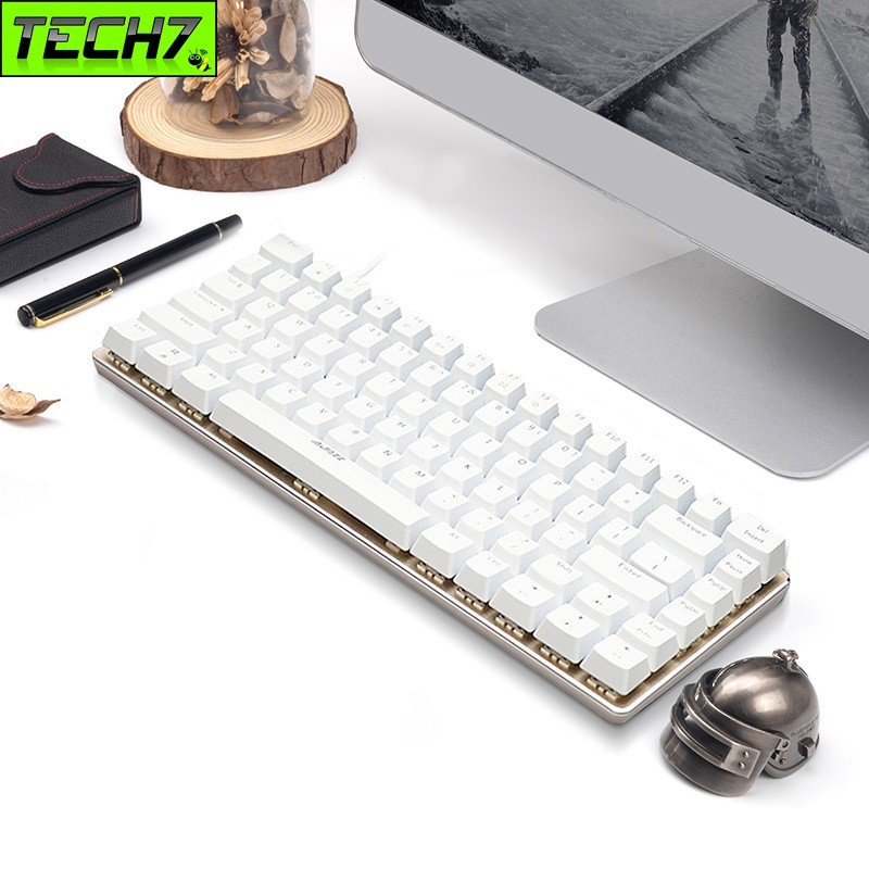✟Bàn phím cơ mini Ajazz AK33 White Chống ồn