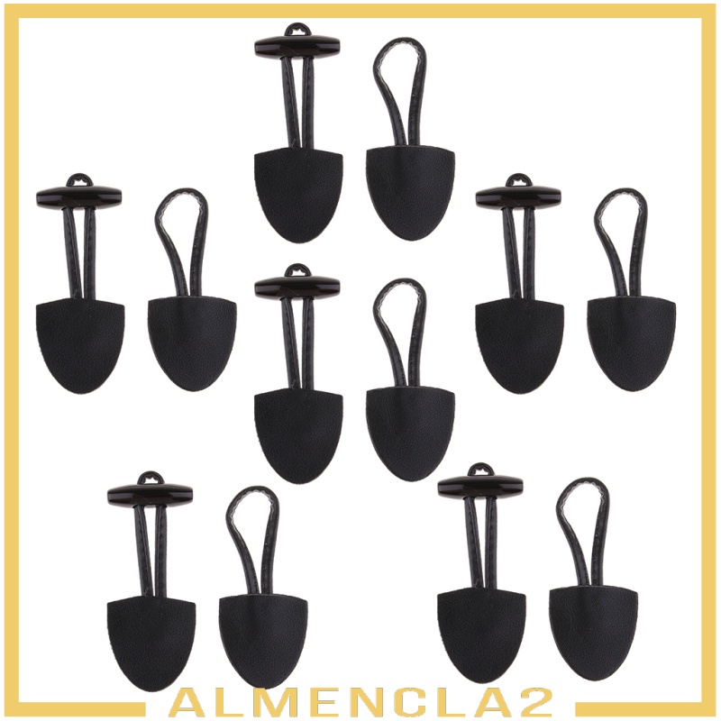 Set 6 Cặp Nút Sừng May Áo Khoác / Sổ Tay DIY Bằng Chất Liệu Da