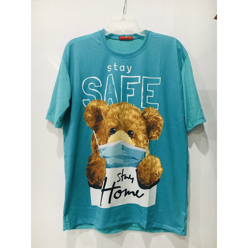 Áo Thun ADLV Unisex - Áo Thun Tay Lỡ Nam Nữ Stay Safe In 3D 4 Màu Siêu Hot ( ảnh thật ) - LP.STORE