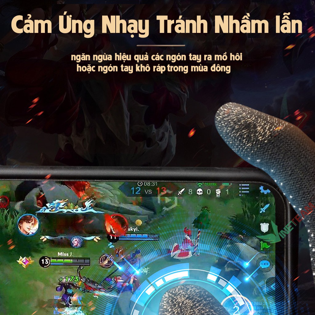 Bao tay cảm ứng chơi game chống trượt, chống mồ hôi
