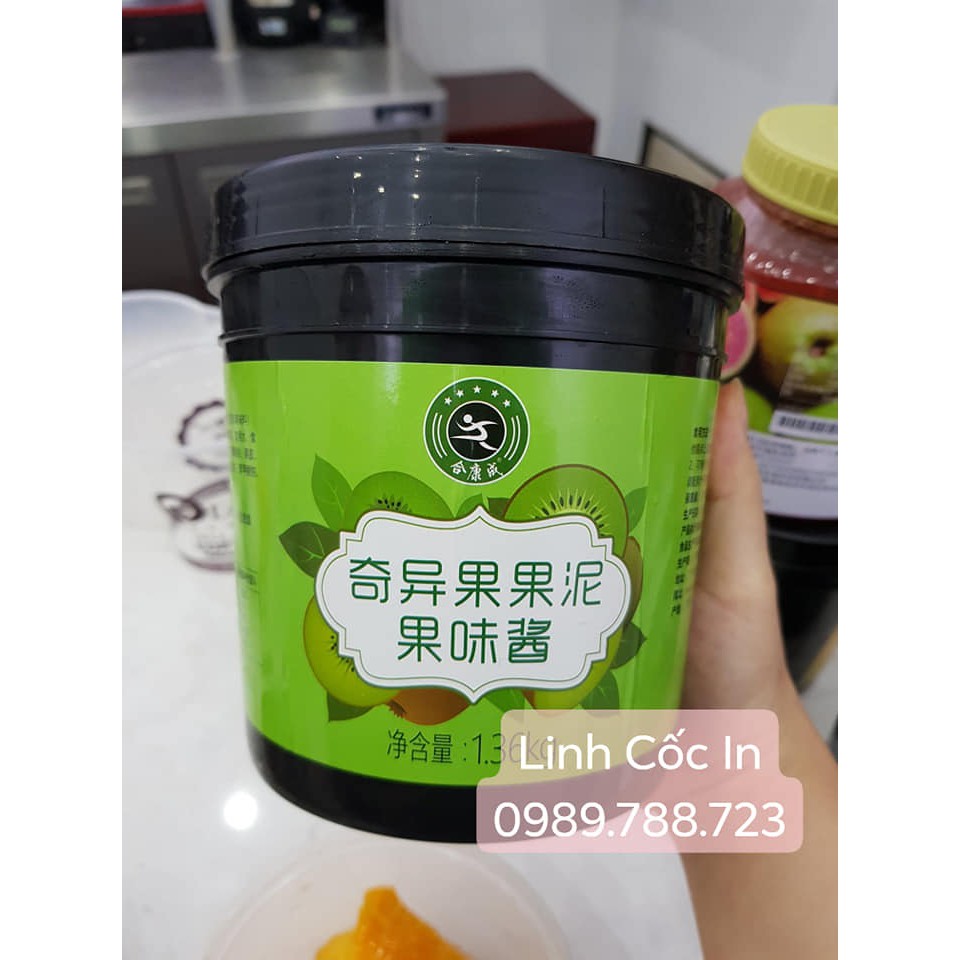 Sauce Sốt Kiwi xanh hộp 1,36kg người chạy chuyên dùng pha trà hoa quả, sinh tố