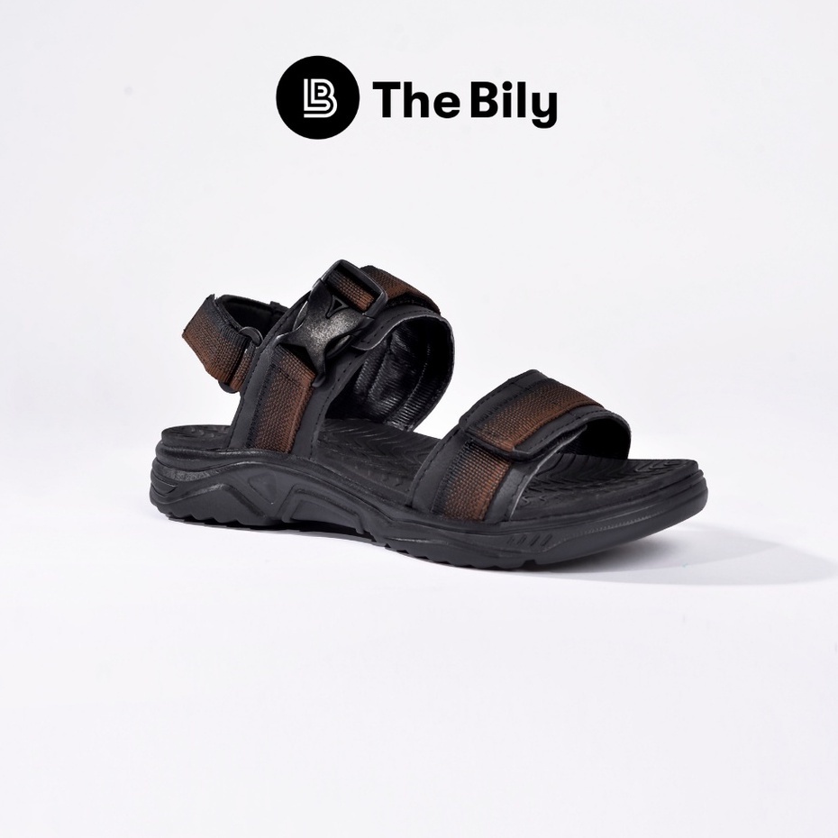 Giày Sandal Nam The Bily 03 Quai Ngang - Nâu Thổ Cẩm