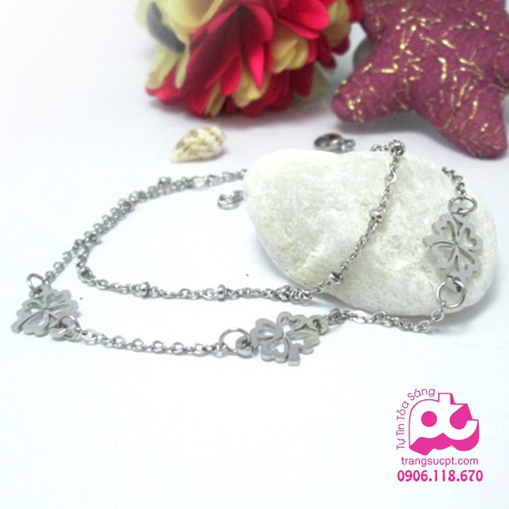 Lắc chân inox nữ cao cấp bảo hành không đen - SY_LCN_01 | BigBuy360 - bigbuy360.vn