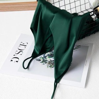 Áo 2 dây cổ tim lụa satin cao cấp