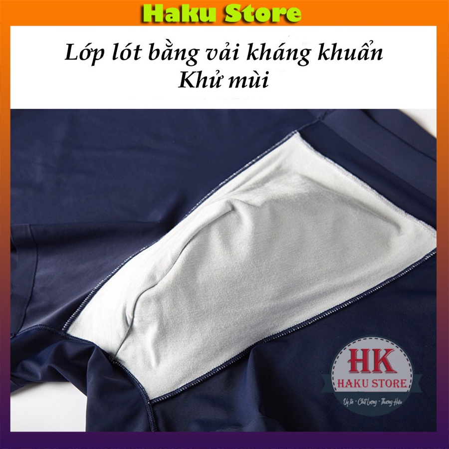 [HÀNG LOẠI 1] Quần Sịp Đùi Nam Thun Lạnh Co dãn 4 chiều, Quần Lót Nam Boxer thun lạnh xuất Nhật cao cấp không đường may