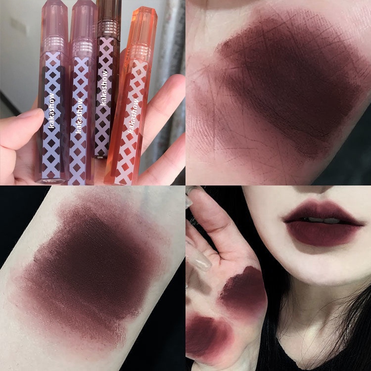 [Hàng mới về] Son Kem Lì KAKASHOW Màu Nhung Sương Lì Mịn Lâu Trôi Mềm Môi