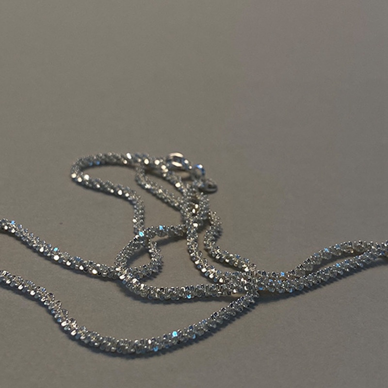 Vòng Cổ Choker Màu Bạc Lấp Lánh Thời Trang Cho Nữ