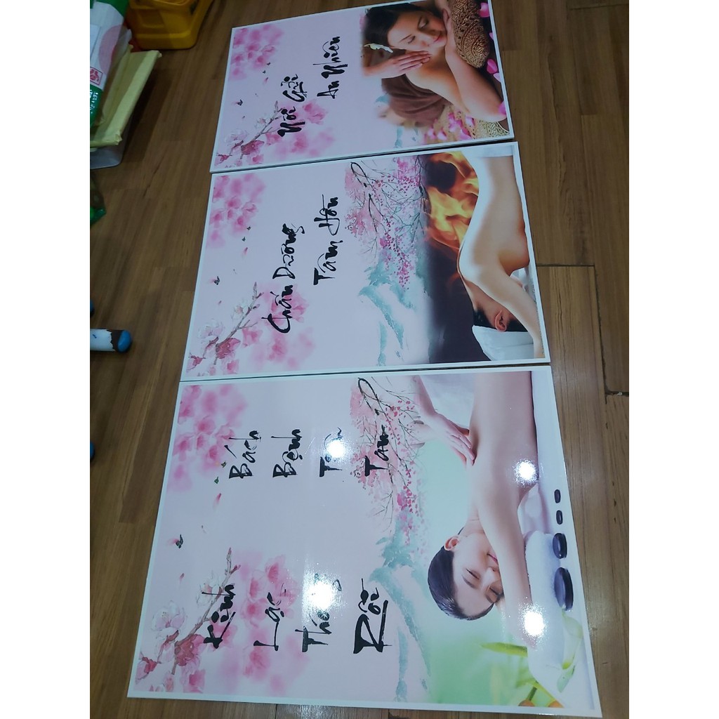 Bộ 3 tranh Spa 40x60