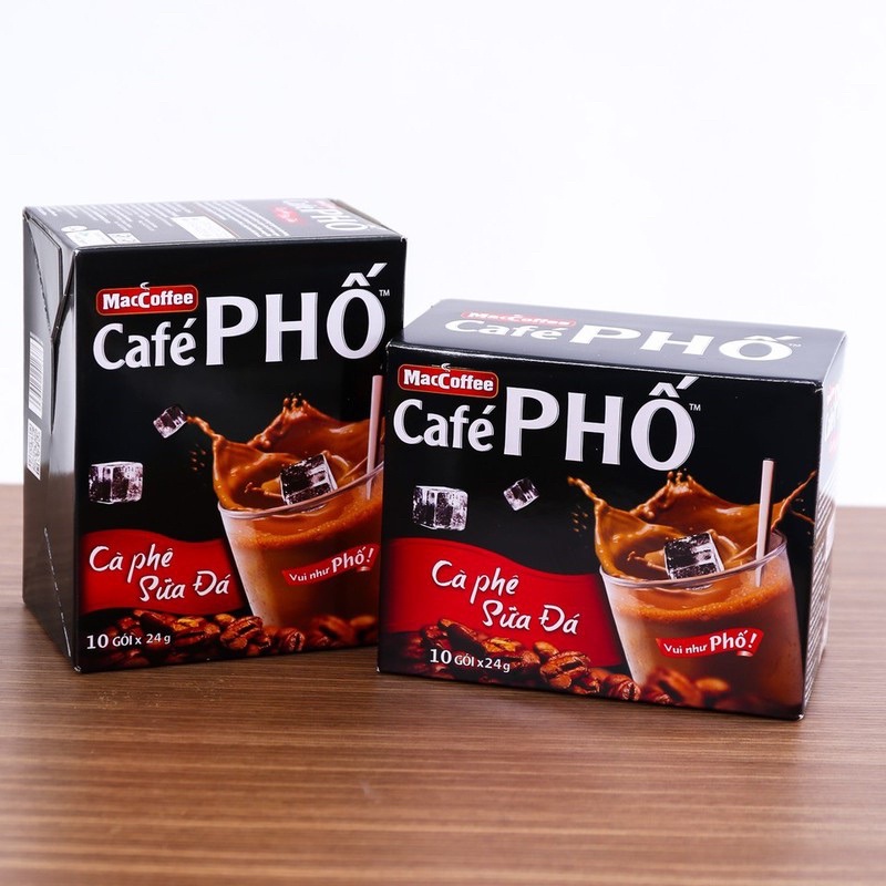 Cà phê Phố - Cà phê hòa tan sữa đá(Hộp 10 gói x 24g) | BigBuy360 - bigbuy360.vn