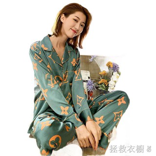 Bộ Đồ Ngủ Tay Dài Thời Trang Mùa Thu Cho Nữ