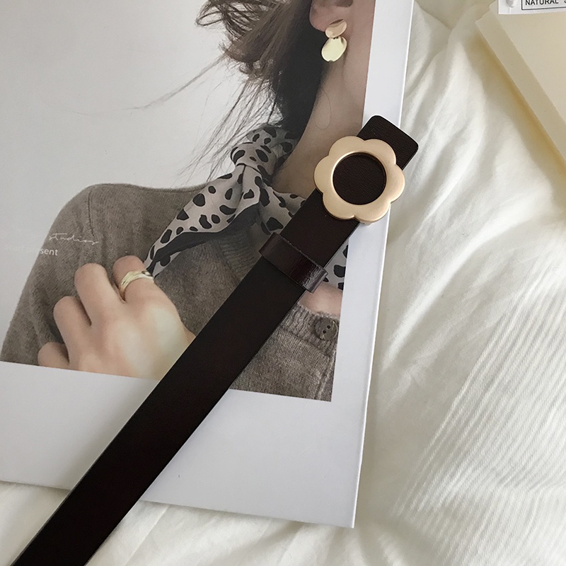 Thắt Lưng Khóa Hình Hoa Thời Trang Hàn Quốc 19588