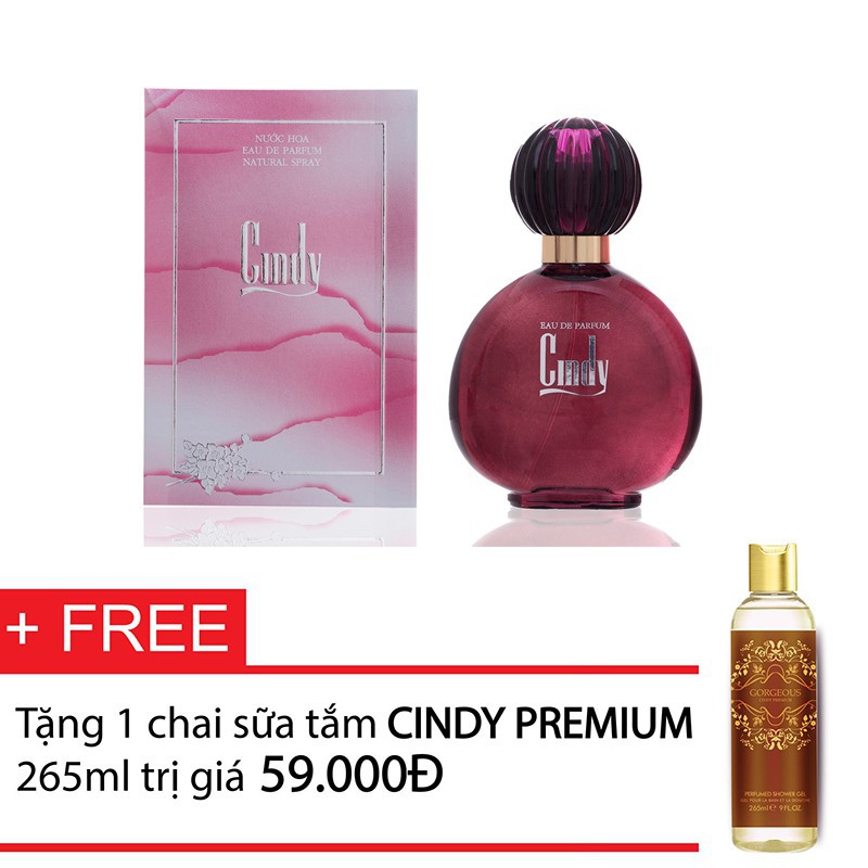 TẶNG KÈM SỮA TẮM - Nước hoa Cindy N84 90ml chính hãng