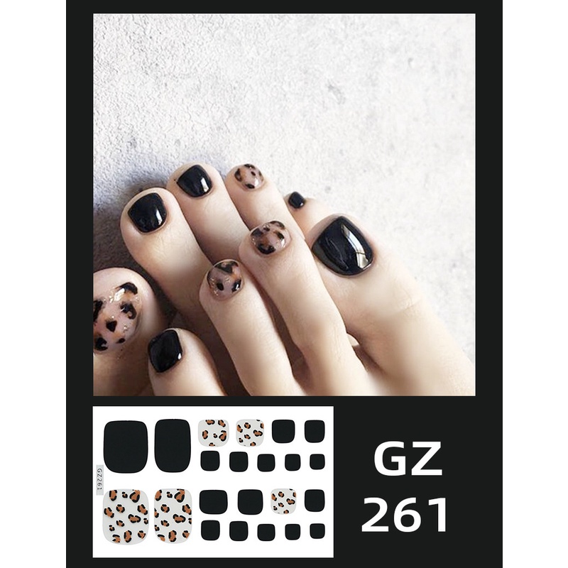 Set 14 nhãn dán sticker trang trí móng chân với nhiều hoạ tiết tùy chọn GZ242-GZ281 JOJO dán móng dễ thương phong cách