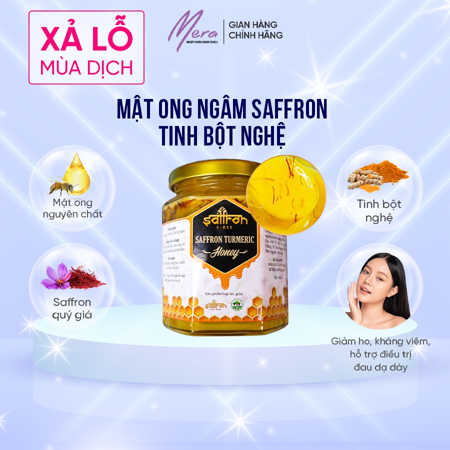 Saffron ngâm mật ong tinh nghệ