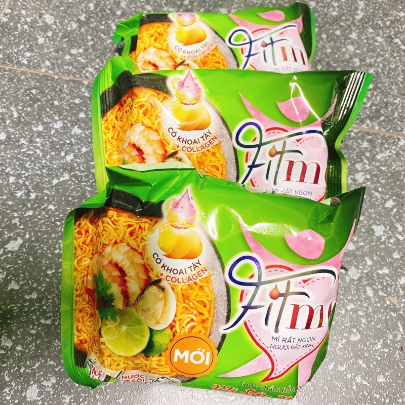 Cmbo 5 gói mỳ Fitme vị chua cay,mỳ Fitme chua cay,tặng hộp nhựa cao cấp