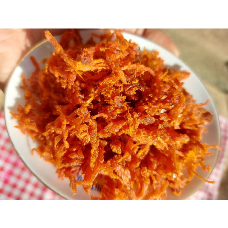 500g thịt bò khô sợi (khô heo giả bò) cay cay đậm vị