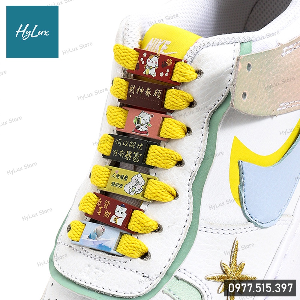 Phụ kiện giày Air Force 1 - Lacetag Mèo Thần Tài [bán theo cặp]