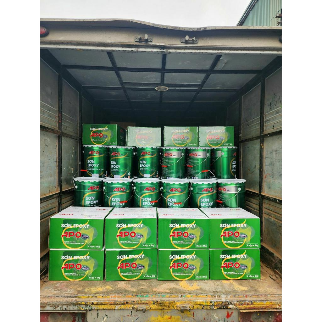 Sơn Chống rỉ nâu Epoxy APOvina 5Kg