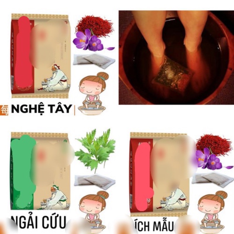Thảo Dược Ngâm Chân , Ngâm Chân Thải Độc , Dược Liệu Ngâm Chân ĐÔNG Y Chăm Sóc Sức Khỏe Tiện Dụng