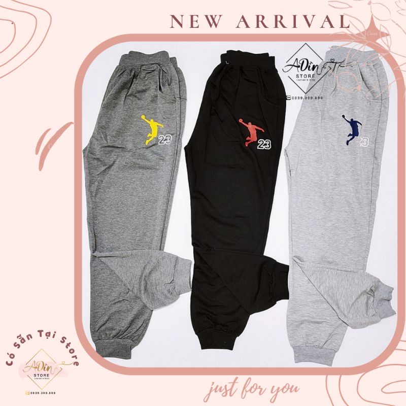 Quần jogger bé trai J o r d a n da cá