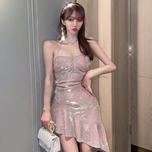 Đầm Ôm Cổ Yếm Hở Lưng Gợi Cảm Cho Nữ #4