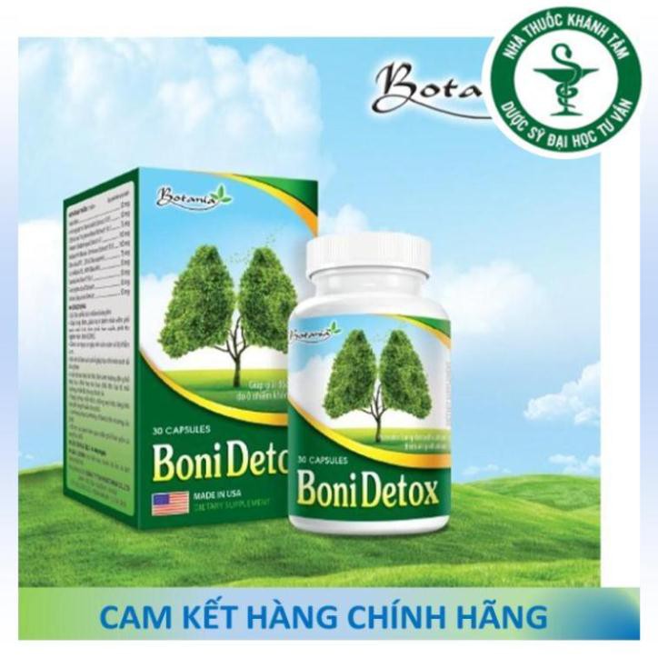 ! ! Giải độc phổi BoniDetox (Hộp 30 viên) - Botania [Boni detox, cai thuốc lá, bổ phổi]