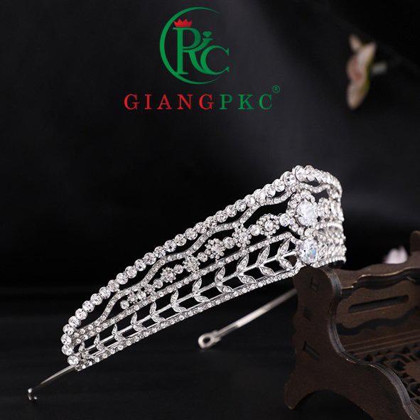 Vương miện cô dâu dáng tròn cổ điển sang trọng mới t10/2022 Giangpkc  Phụ kiện cưới Giang