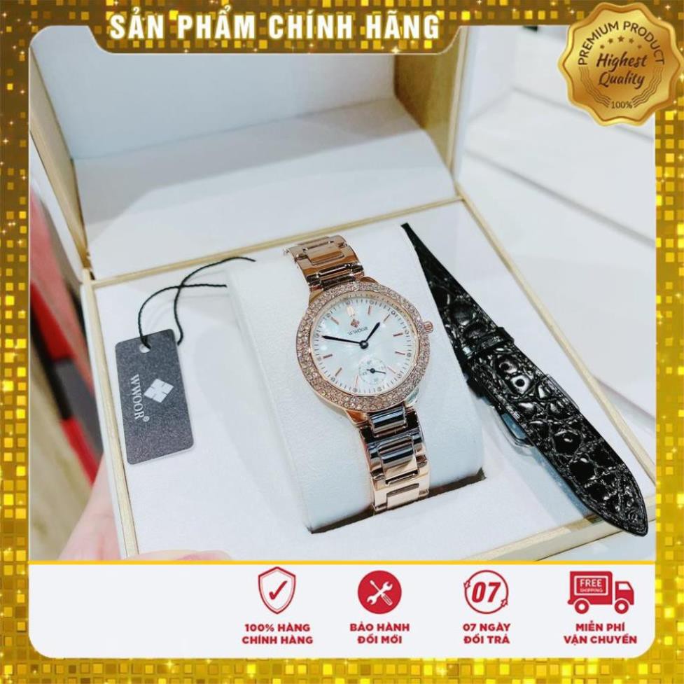 Hàng Cao Cấp -  Đồng hồ - NỮ - Wwoor 8854 - Hàng Nhật full box - lỗi 1 đổi 1