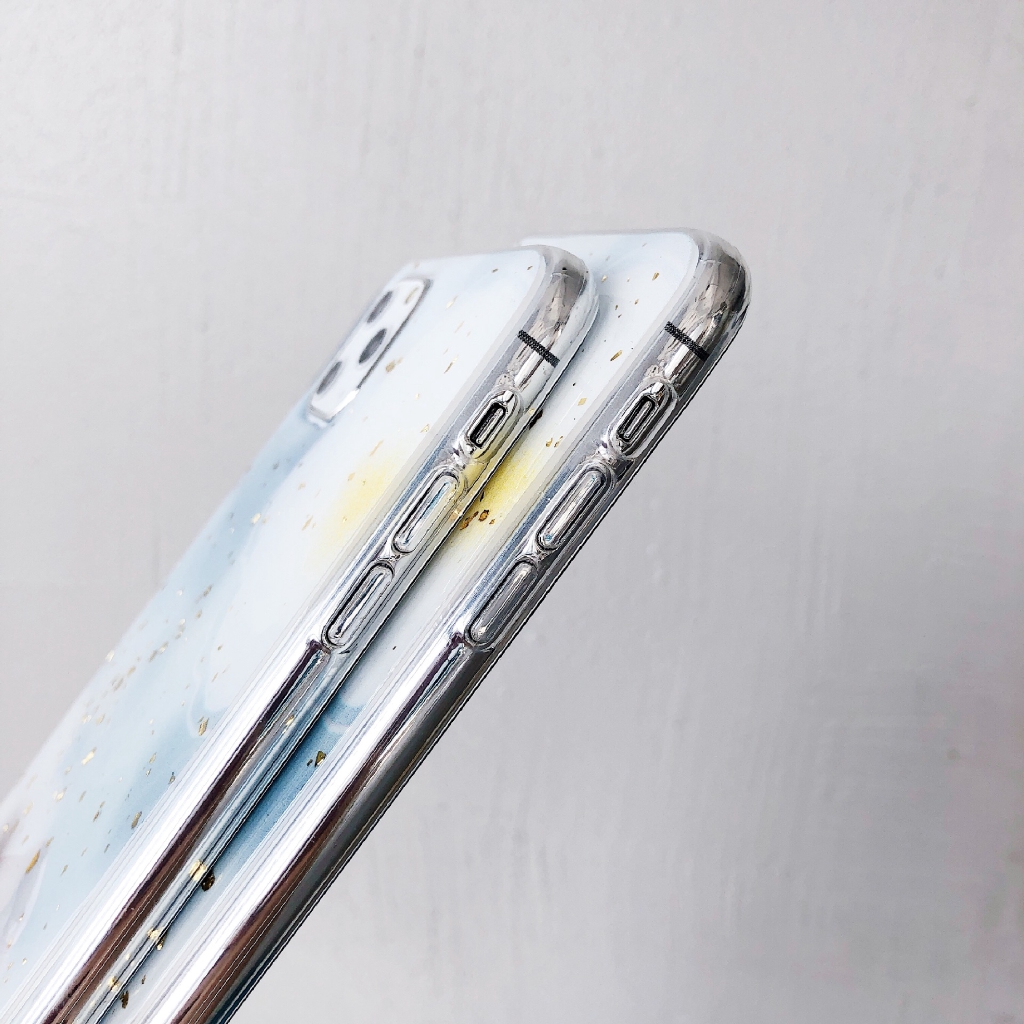 Ốp lưng mềm chống rơi họa tiết hoa và lá vàng cho IPhone 11 11pro Max 6 7 8 6plus 7plus 8plus X XS XR XSmax | BigBuy360 - bigbuy360.vn