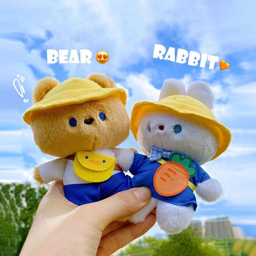 Móc Chìa Khóa Hình Gấu Nhồi Bông Bằng Cotton PP Dễ Thương Giá Đỡ