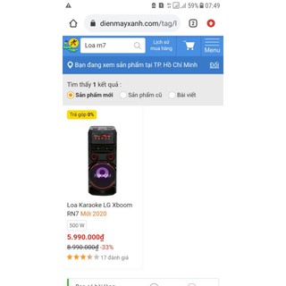 LOA KARAOKE LG XBOOM RN7 bao giá thị trường, sỉ inbox