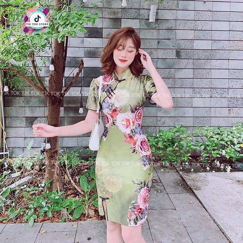 Sườn xám cách tân, váy ôm body TIK TOK STORE | BigBuy360 - bigbuy360.vn