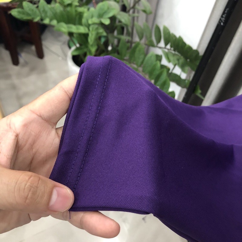 Áo thun cá sấu màu tím huế - Áo cổ trụ màu tím - Áo cổ bẻ nam nữ - Áo cá sấu poly thái - Áo thun có cổ màu tím | BigBuy360 - bigbuy360.vn