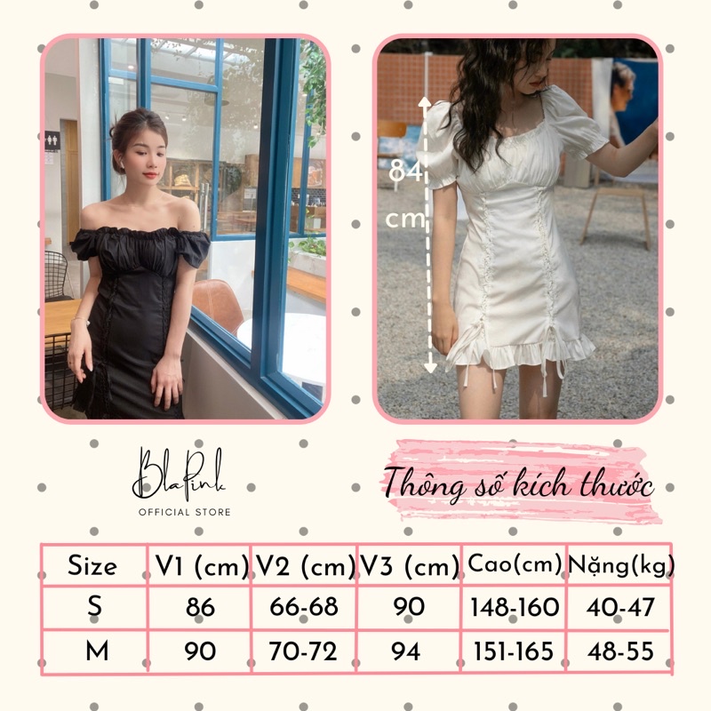 Váy body BlaPink thiết kế nhún ngực- AULEYY DRESS T204