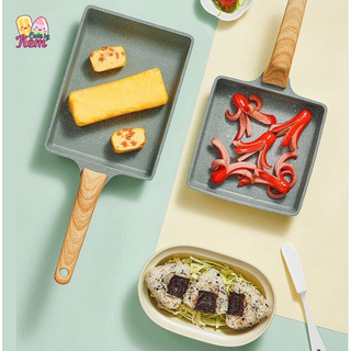 Chảo chiên trứng, chảo vuông bằng đá chống dính