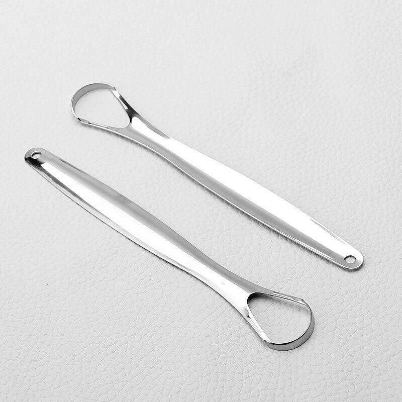 Dụng cụ cạo vệ sinh lưỡi bằng thép không gỉ cao cấp tiện dụng
