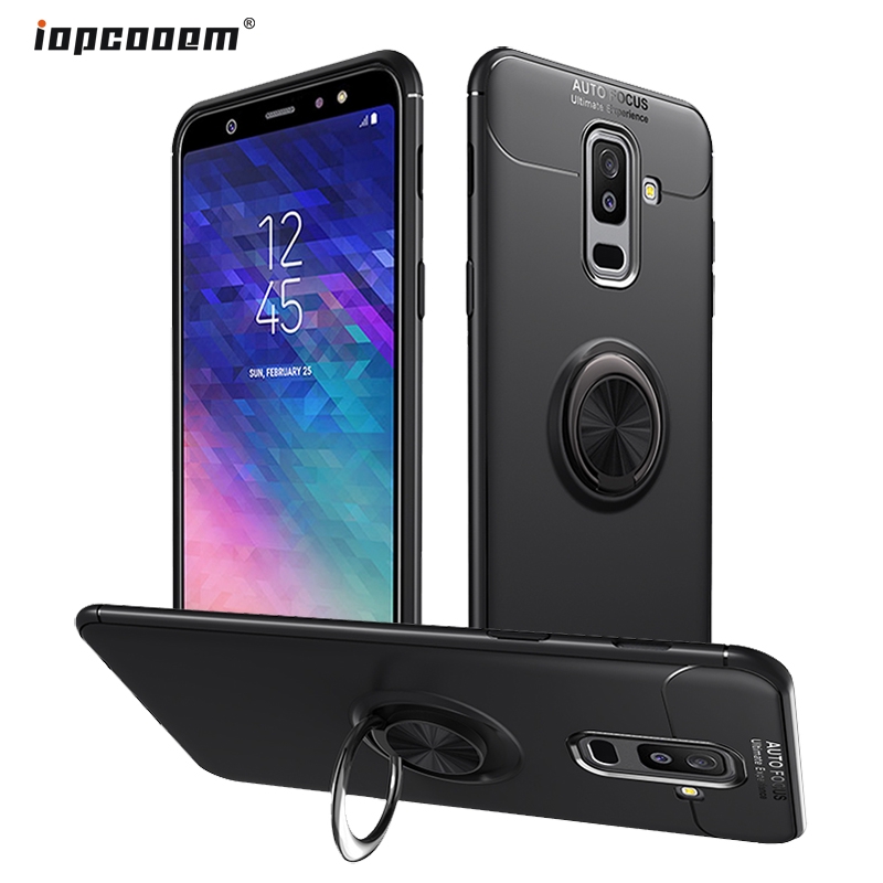 Samsung Galaxy A6 2018 Case Stand Silicone Soft Back Cover