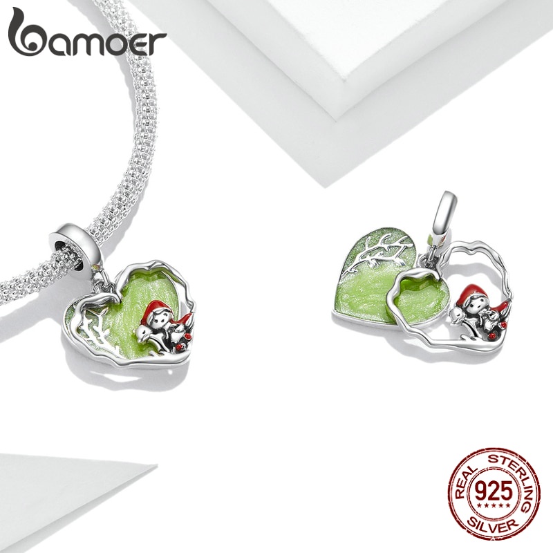 Phụ Kiện Hạt Trang Sức Bamoer Dùng Làm Vòng Đeo Tay / Dây Chuyền Diy Thời Trang bạc 925 Dòng Cổ Tích