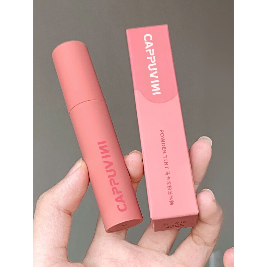 [Hàng mới về] Son bóng Cappuvini dạng bùn dưỡng ẩm an toàn hiệu quả cho làn môi